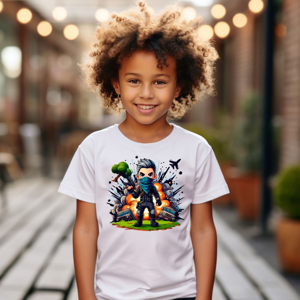 Camiseta Infanto Juvenil Personagens Fortnite Camisa Games