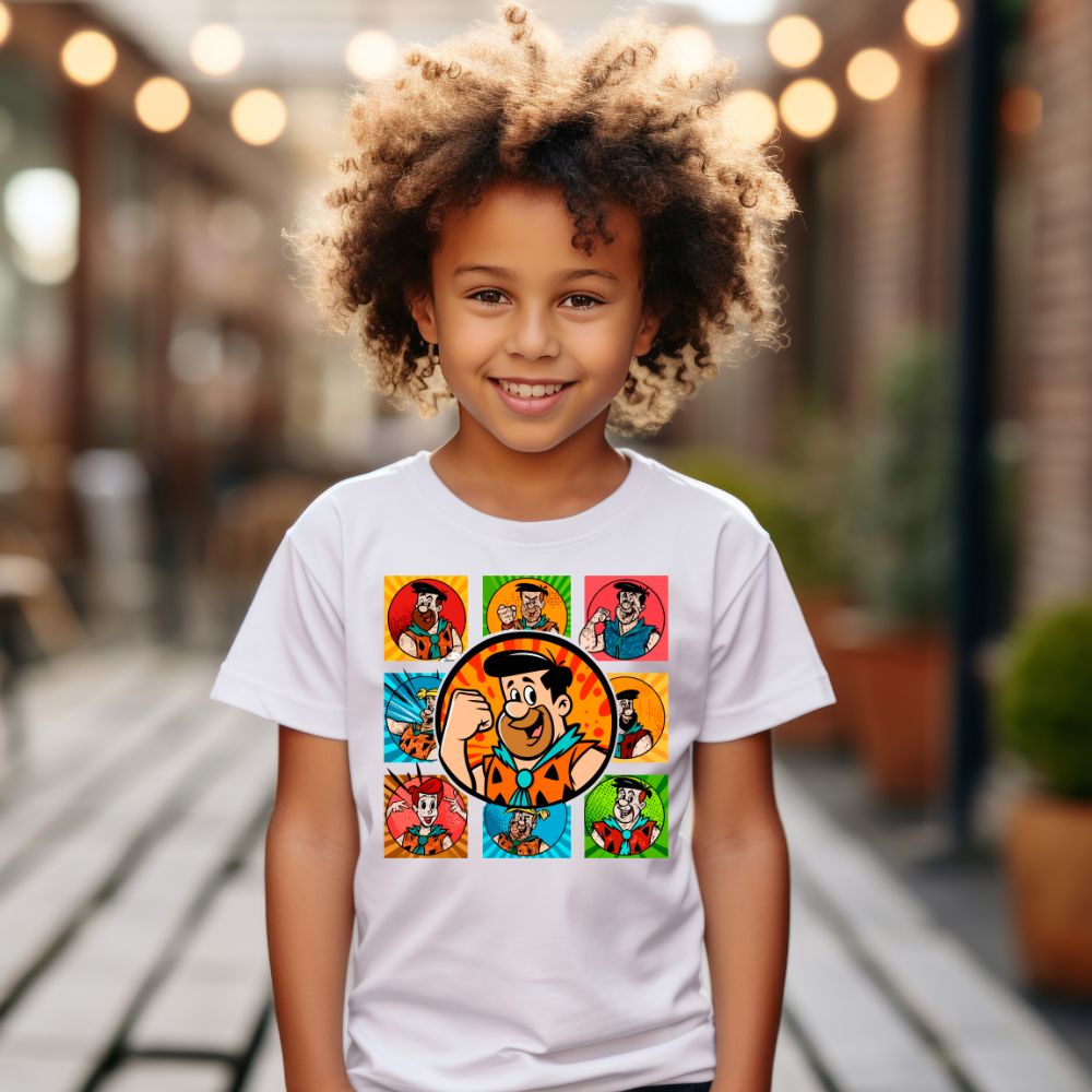 Camiseta Infanto Juvenil Personagens The Flintstones