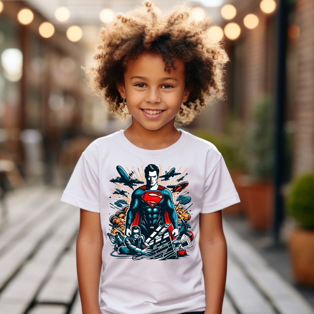 Camiseta Infanto Juvenil Personagens Super Homem Herói