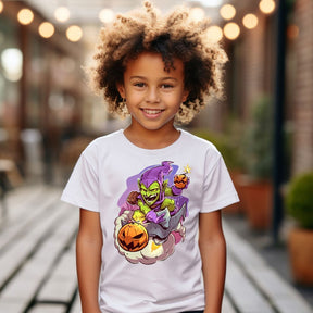 Camiseta Infanto Juvenil Personagens Homem Aranha Duende Verde