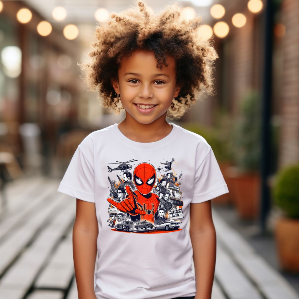Camiseta Infanto Juvenil Personagens Homem Aranha Spiderman