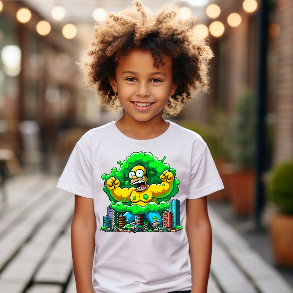 Camiseta Infanto Juvenil Personagens Homer Simpsons