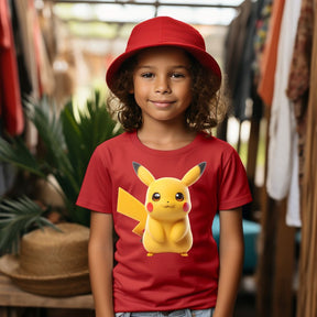 Camiseta Infanto Juvenil Personagens Pikachu Pokémon Clássico