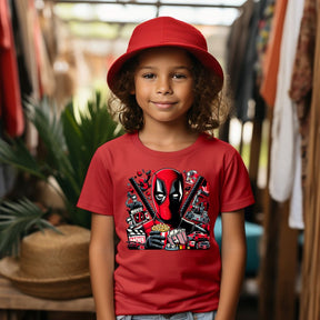 Camiseta Infanto Juvenil Personagens Deadpool Anti herói