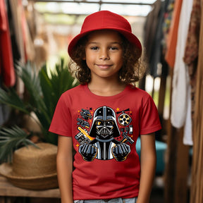 Camiseta Infanto Juvenil Personagens Star Wars Geek Serie Filmes Darth Vader
