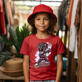 Camiseta Infanto Juvenil Personagens Power Rangers Preto 01