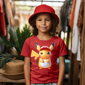Camiseta Infanto Juvenil Personagens Pikachu Pokémon Clássico 02