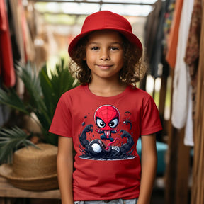 Camiseta Infanto Juvenil Personagens Super Heróis Homem Aranha Venom