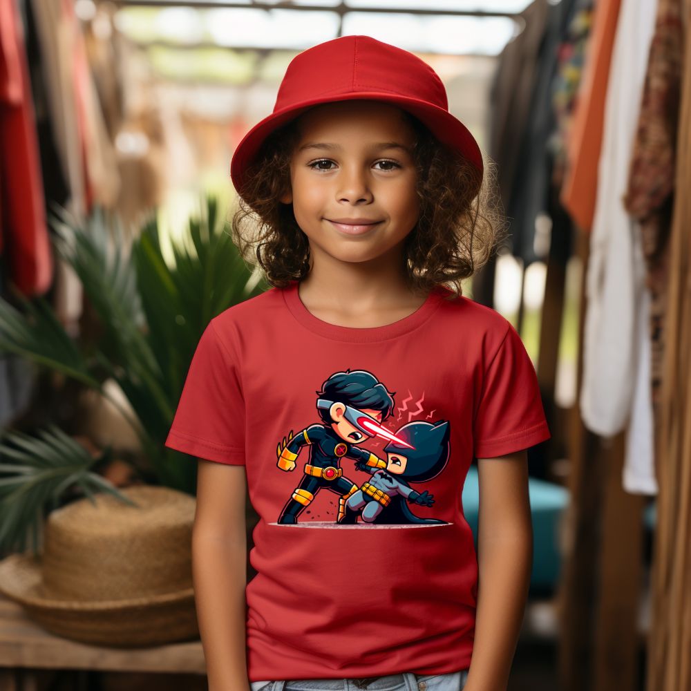 Camiseta Infanto Juvenil Personagens Super Heróis Batman 01