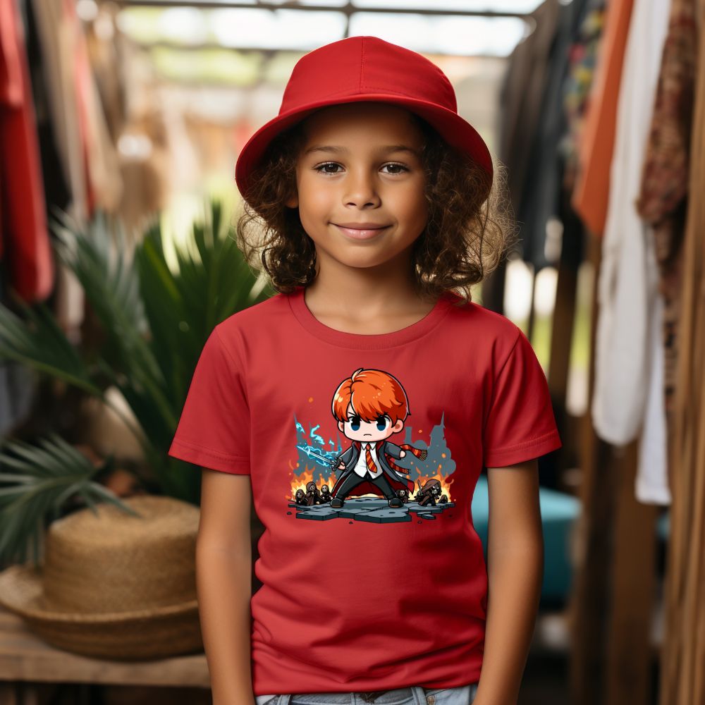 Camiseta Infanto Juvenil Personagens Harry Potter Ron Weasley