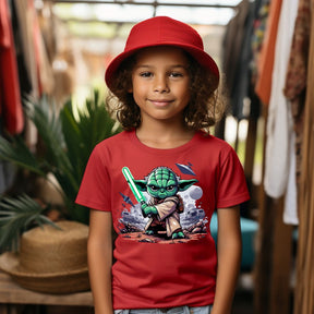 Camiseta Infanto Juvenil Personagens Star Wars Geek Serie Baby Yoda 02