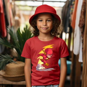 Camiseta Infanto Juvenil Personagens Super Heróis Flash