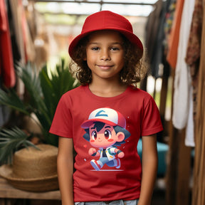 Camiseta Infanto Juvenil Personagens Pokémon Infantil Anime Desenho 03