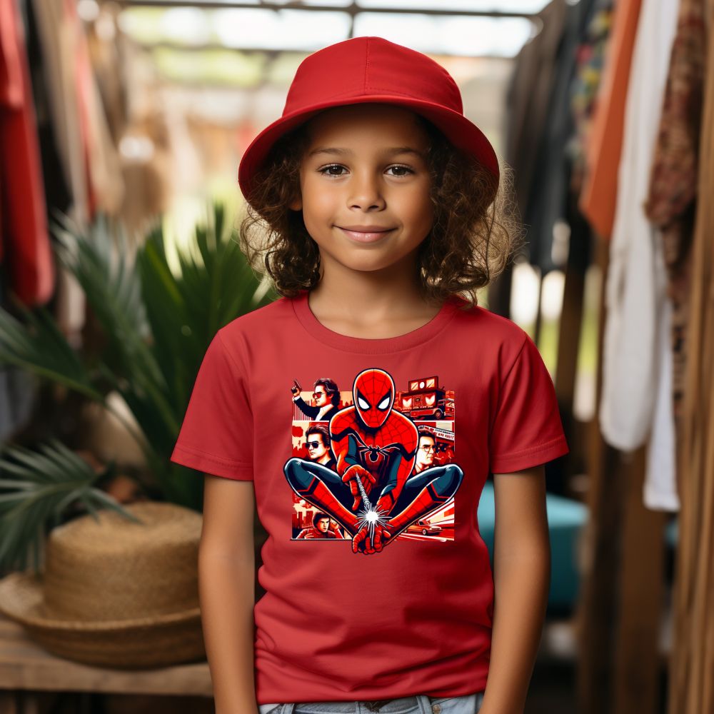 Camiseta Infanto Juvenil Personagens Homem Aranha Spiderman Avengers