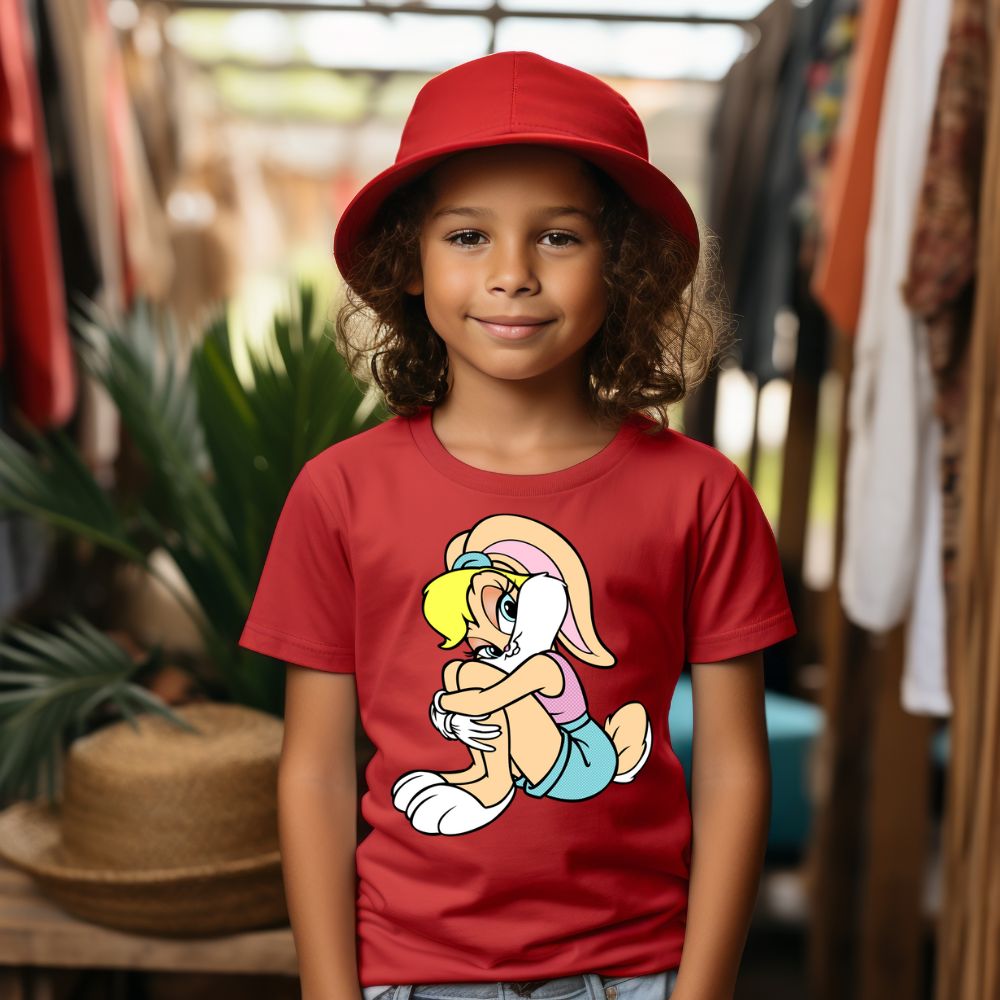 Camiseta Infanto Juvenil Personagens Lola Pernalonga Personagem Feminina