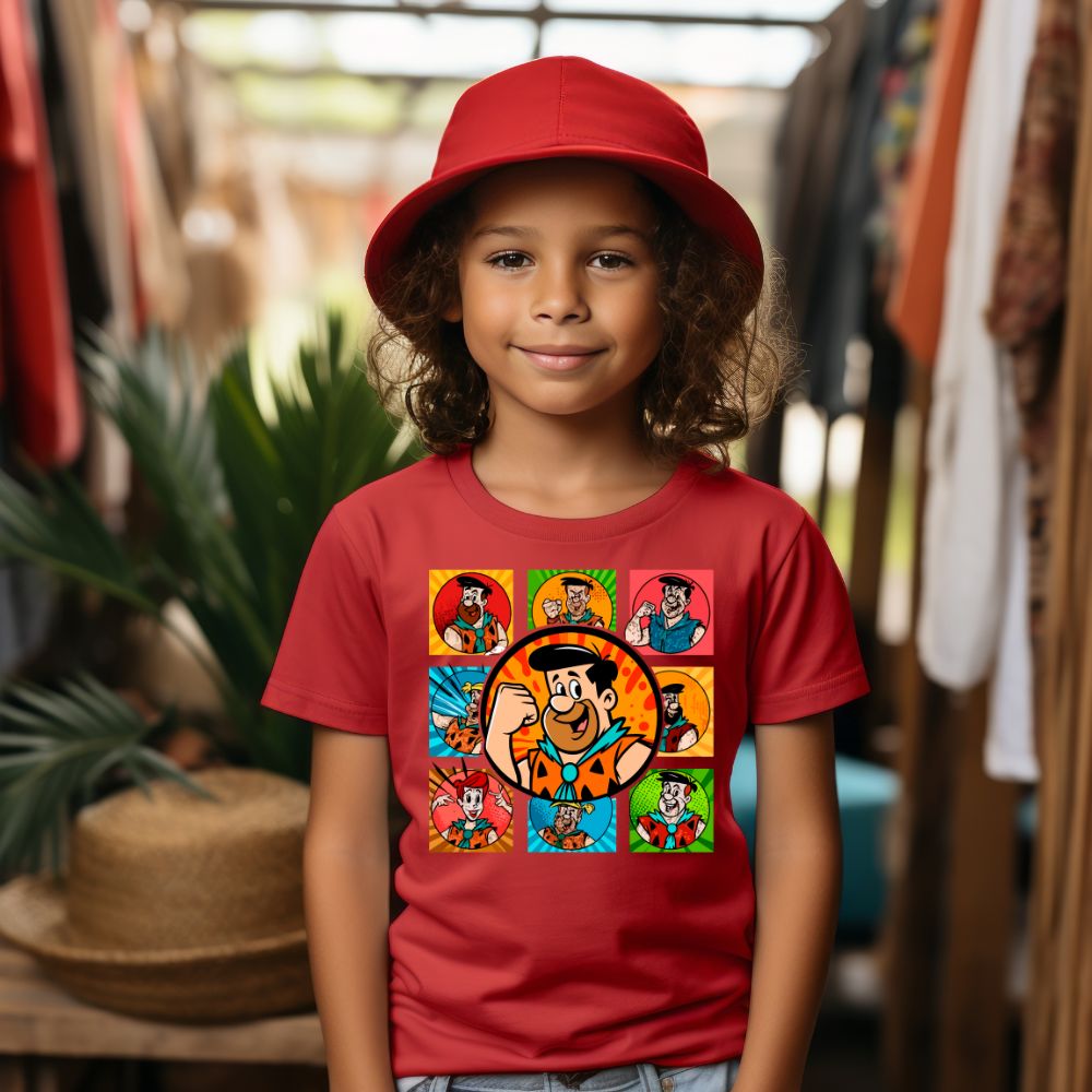 Camiseta Infanto Juvenil Personagens The Flintstones