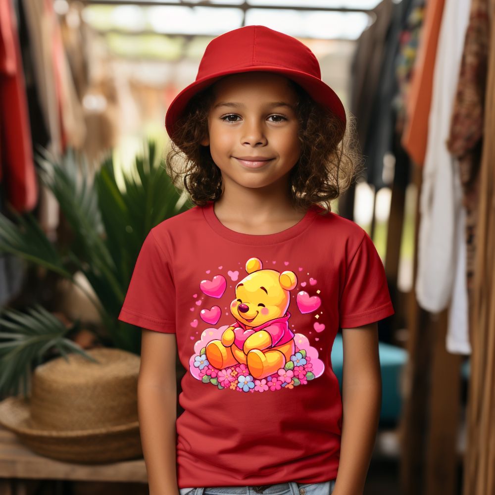 Camiseta Infanto Juvenil Personagens Ursinho Pooh