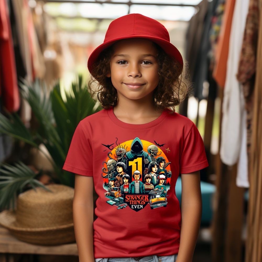 Camiseta Infanto Juvenil Personagens Stranger Things 02