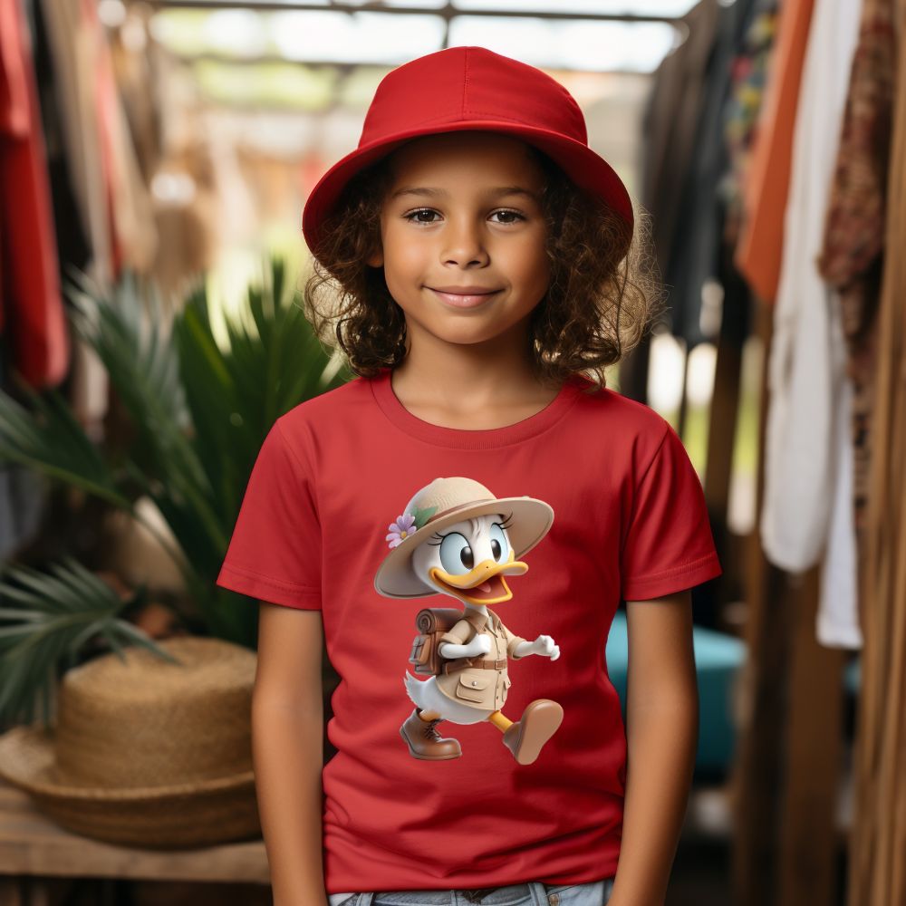 Camiseta Infanto Juvenil Personagens Disney - Daisy Donald