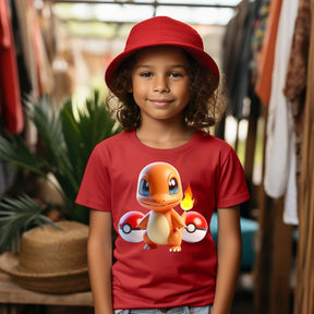 Camiseta Infanto Juvenil Personagens Pikachu Pokémon Clássico 04