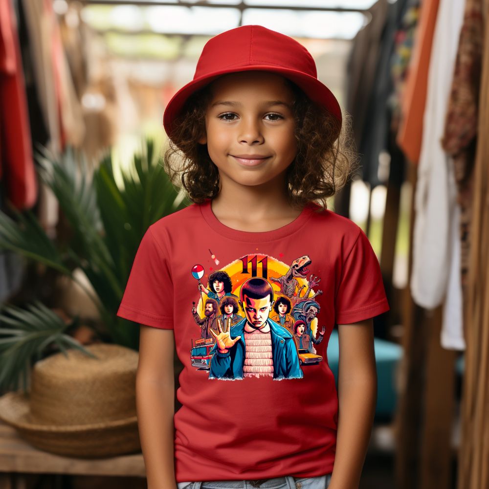 Camiseta Infanto Juvenil Personagens Stranger Things 03
