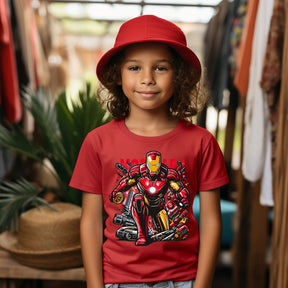 Camiseta Infanto Juvenil Personagens Homem De Ferro Iron Man