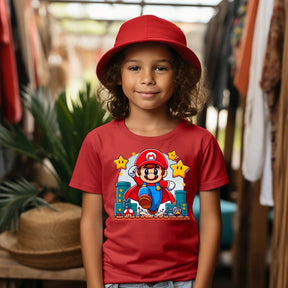 Camiseta Infanto Juvenil Personagens Super Mario World 05