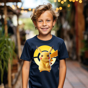 Camiseta Infanto Juvenil Personagens Pikachu Pokémon Clássico 01