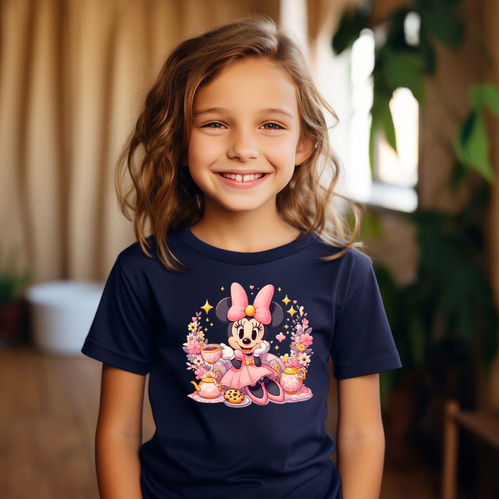 Camiseta Infanto Juvenil Personagens Minnie Personagem Feminina