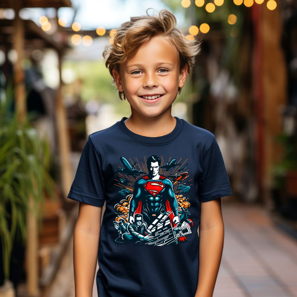 Camiseta Infanto Juvenil Personagens Super Homem Herói
