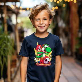 Camiseta Infanto Juvenil Personagens Super Mario World 06