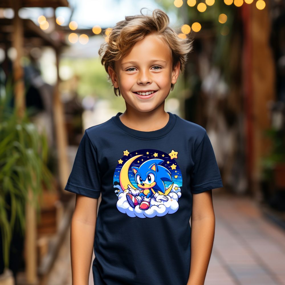 Camiseta Infanto Juvenil Personagens Sonic Desenho animado 01
