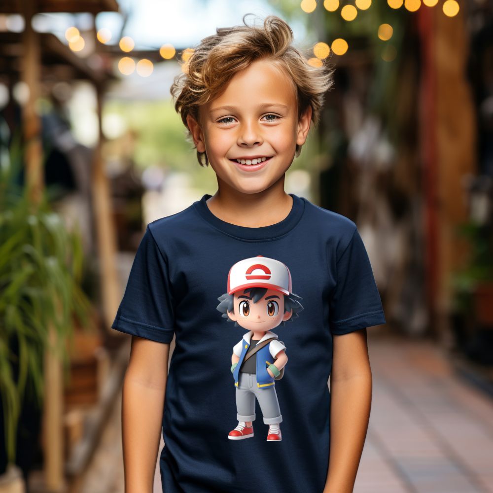 Camiseta Infanto Juvenil Personagens Pikachu Pokémon Clássico 06