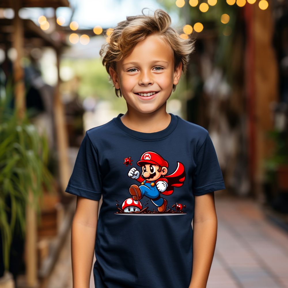 Camiseta Infanto Juvenil Personagens Super Mario World 03