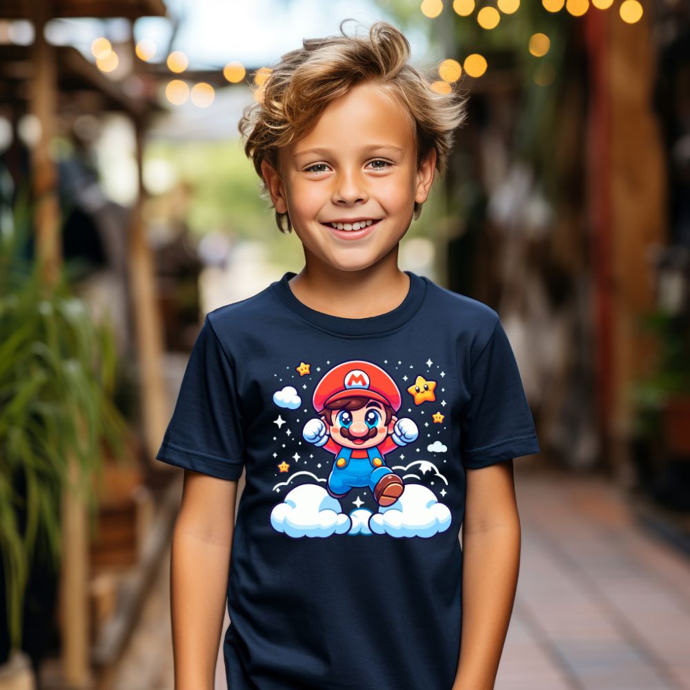 Camiseta Infanto Juvenil Personagens Super Mario World