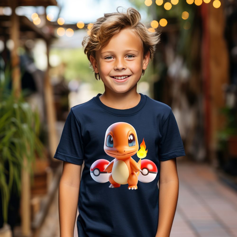 Camiseta Infanto Juvenil Personagens Pikachu Pokémon Clássico 04