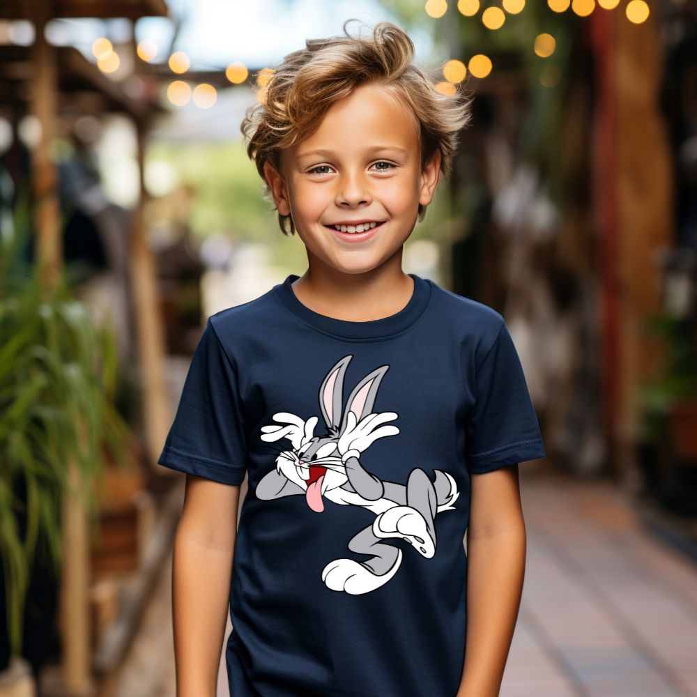 Camiseta Infanto Juvenil Personagens Pernalonga Careta