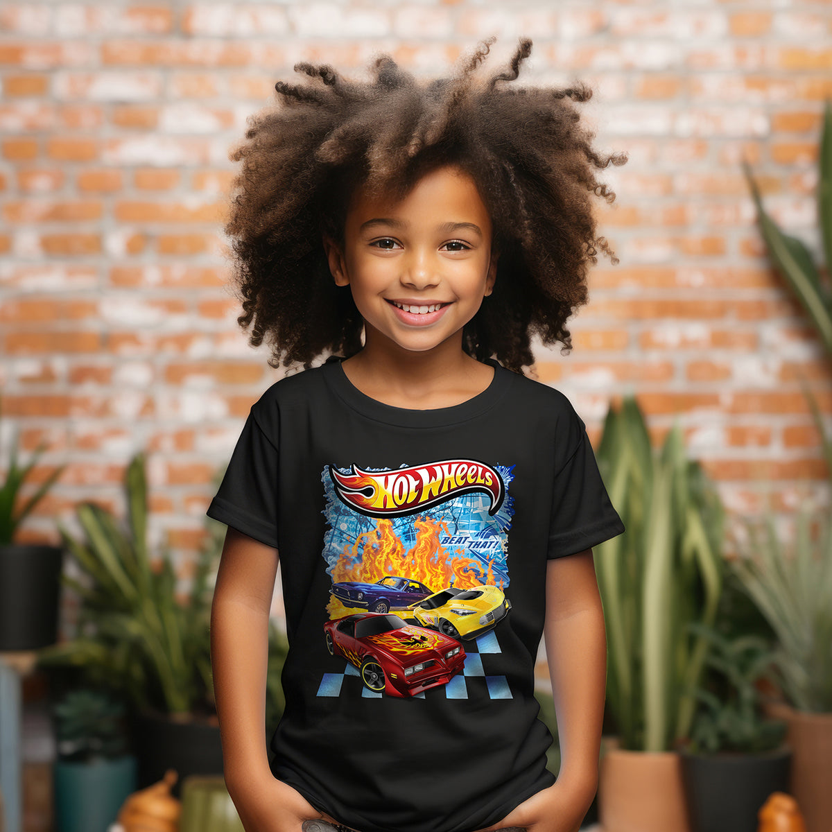 Camiseta Infanto Juvenil Hotwhells Carros Irados